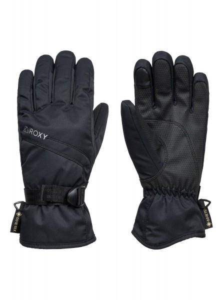 фото Женские сноубордические перчатки gore-tex® fizz, черный, s roxy
