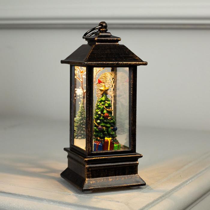 

Световая фигура Luazon Lighting Елка в фонаре Р00011586 белый теплый, Елка в фонаре