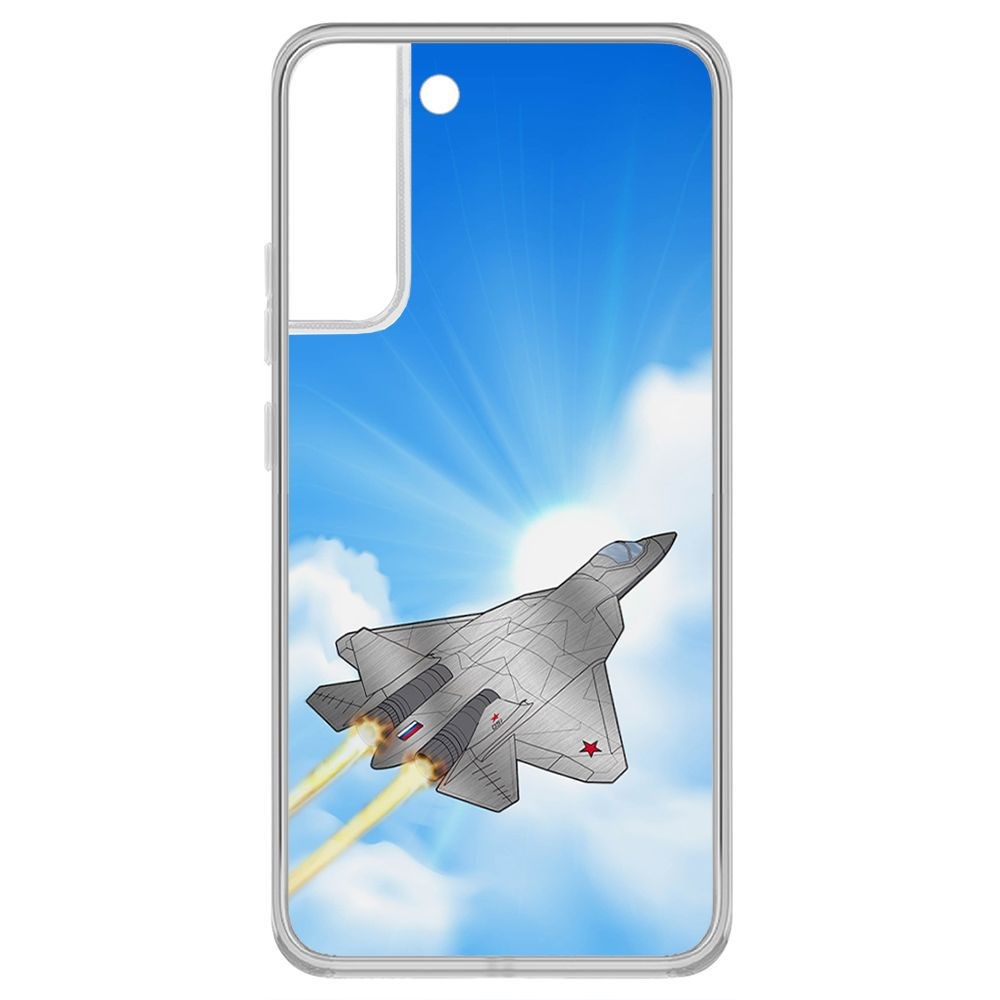 

Чехол-накладка Krutoff Clear Case СУ-57 для Samsung Galaxy S22+, Прозрачный