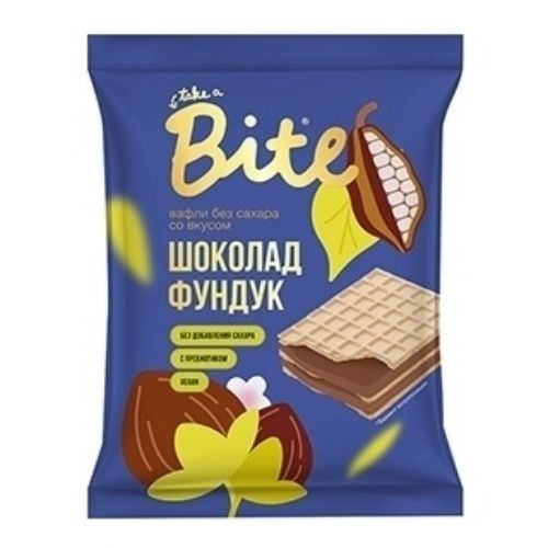 Вафли Bite Шоколад-фундук без сахара 30 г