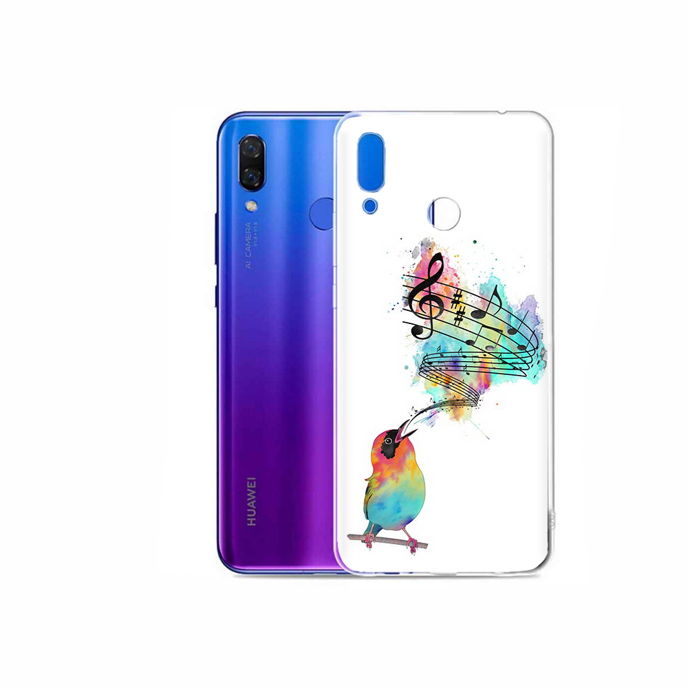 

Чехол MyPads Tocco для Honor Play певчая птичка, Прозрачный, Tocco