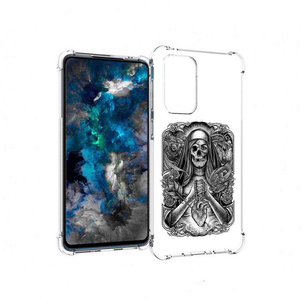 

Чехол MyPads Tocco для Samsung Galaxy A33 5G скелет с сердцем, Прозрачный, Tocco