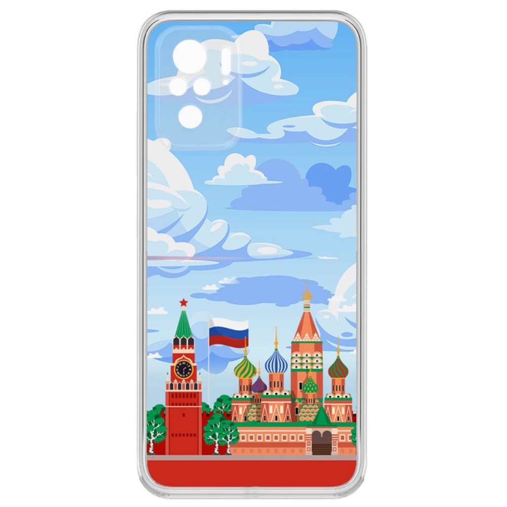

Чехол-накладка Krutoff Clear Case Красная Площадь для Poco M5s, Прозрачный