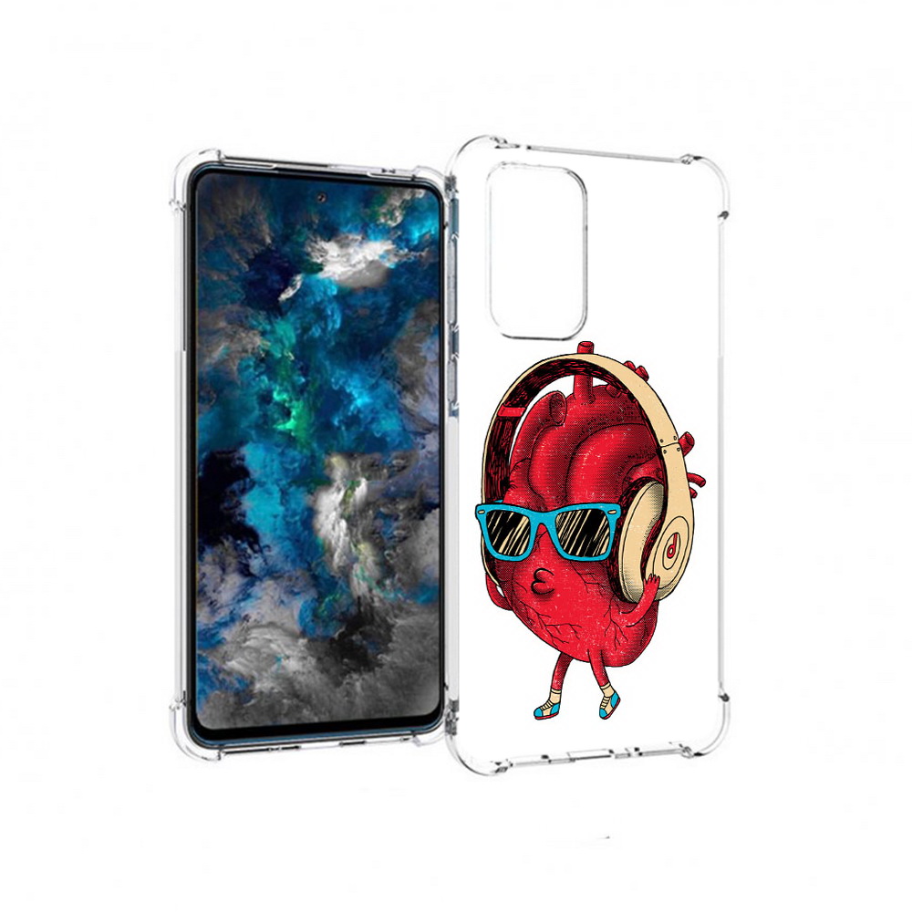 

Чехол MyPads Tocco для Samsung Galaxy A33 5G слушай сердце, Прозрачный, Tocco
