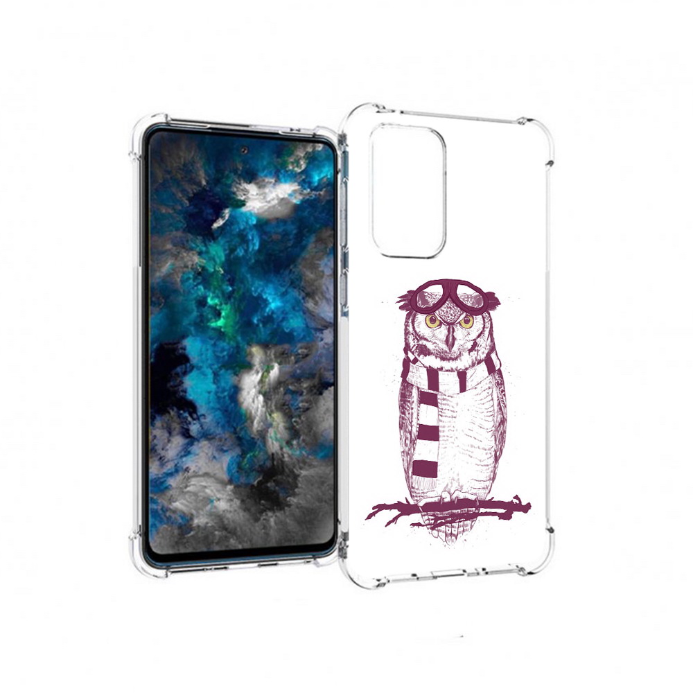 

Чехол MyPads Tocco для Samsung Galaxy A33 5G сова-летчик, Прозрачный, Tocco