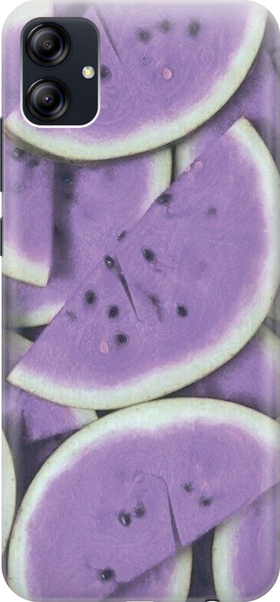 

Силиконовый чехол на Samsung Galaxy A04e "Сиреневый арбуз", Белый;зеленый, 158469