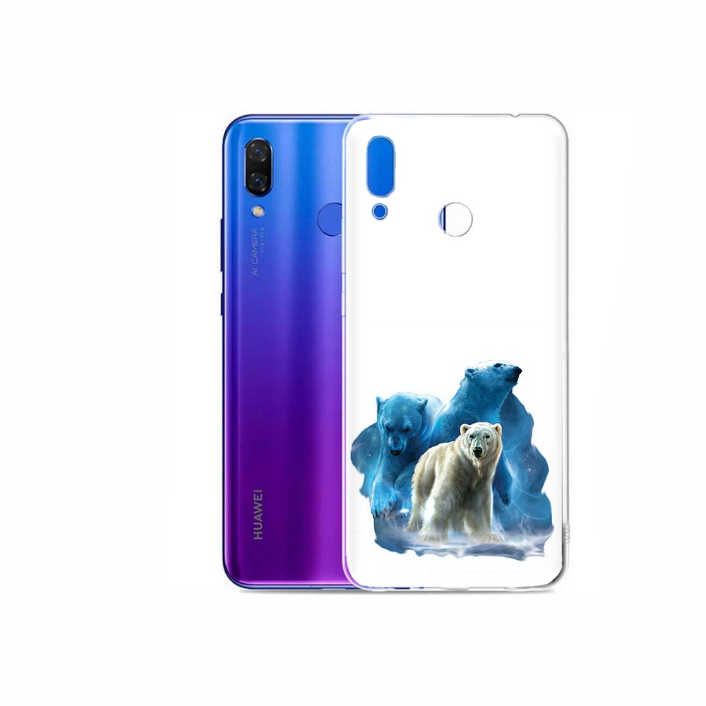 

Чехол MyPads Tocco для Honor Play полярный медведь, Прозрачный, Tocco