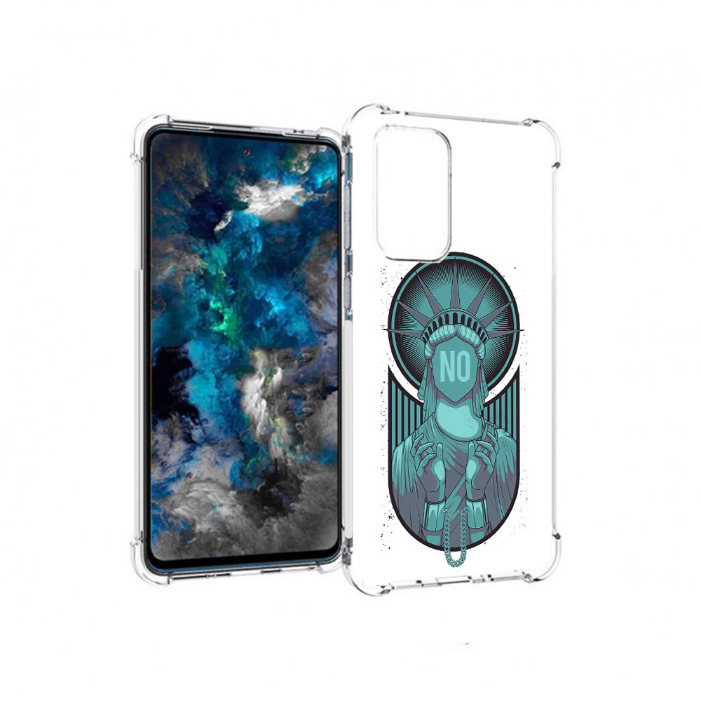 

Чехол MyPads Tocco для Samsung Galaxy A33 5G статуя свободы зеленый, Прозрачный, Tocco