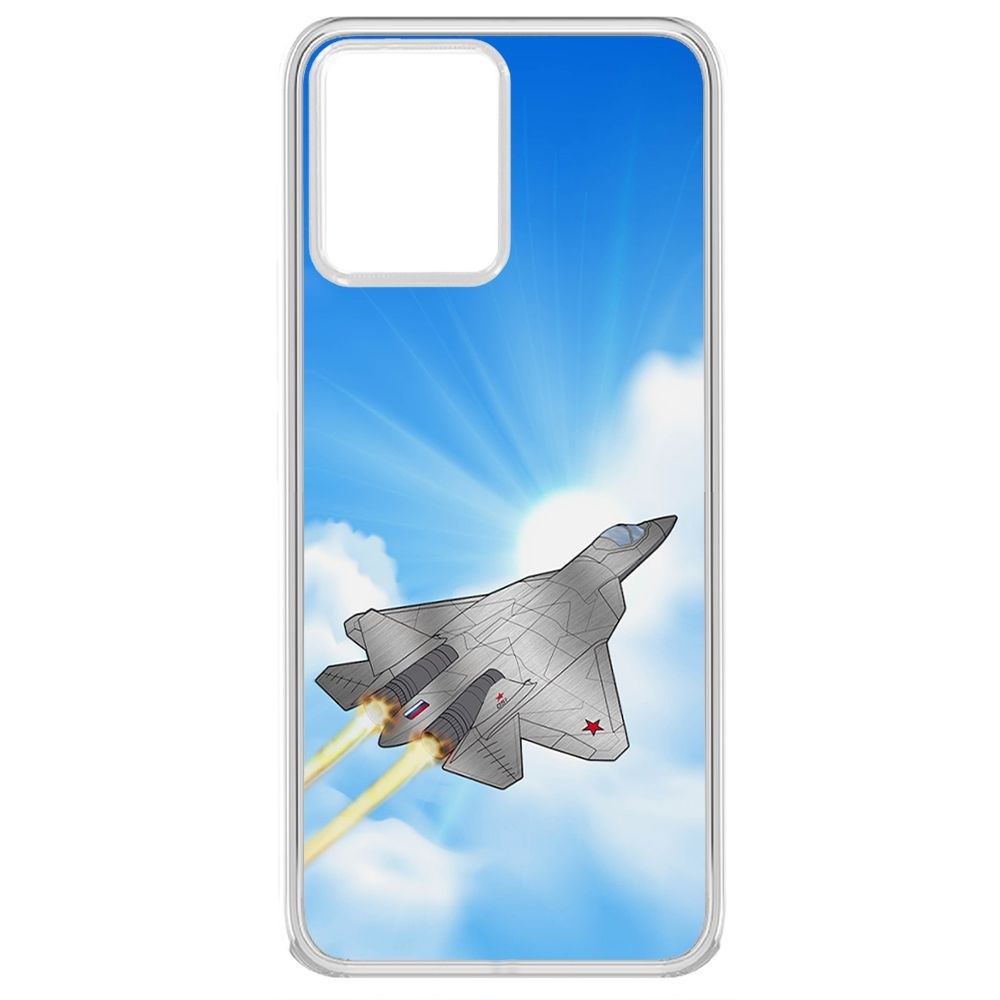 

Чехол-накладка Krutoff Clear Case СУ-57 для Realme 8/8 Pro 4G, Прозрачный