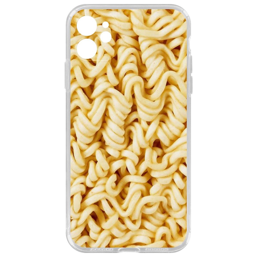 

Чехол-накладка Krutoff Clear Case Дошик для iPhone 11 с защитой камеры, Прозрачный