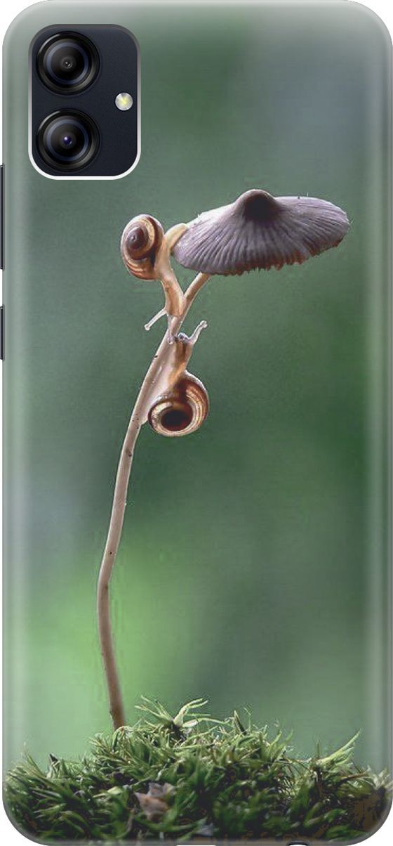 

Силиконовый чехол на Samsung Galaxy A04e "Две улитки", Зеленый;коричневый, 158463