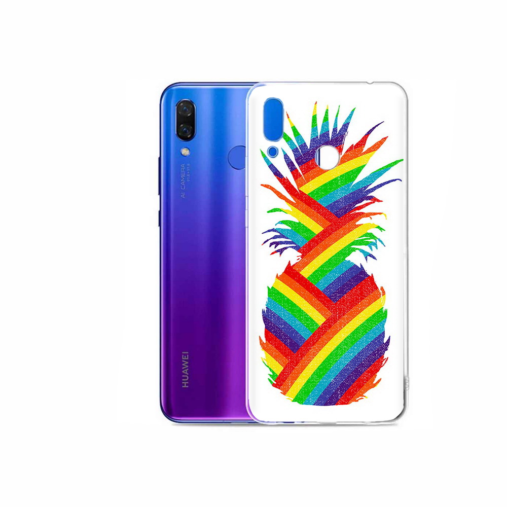 

Чехол MyPads Tocco для Honor Play радужный ананас, Прозрачный, Tocco