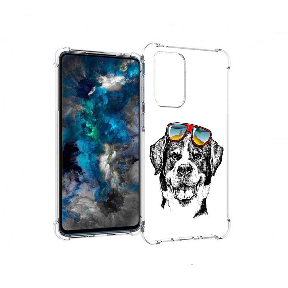 

Чехол MyPads Tocco для Samsung Galaxy A33 5G счастливая собака, Прозрачный, Tocco
