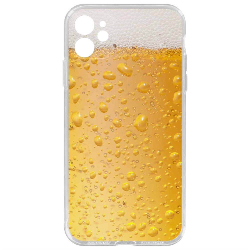 

Чехол-накладка Krutoff Clear Case Пенное для iPhone 11 с защитой камеры, Прозрачный