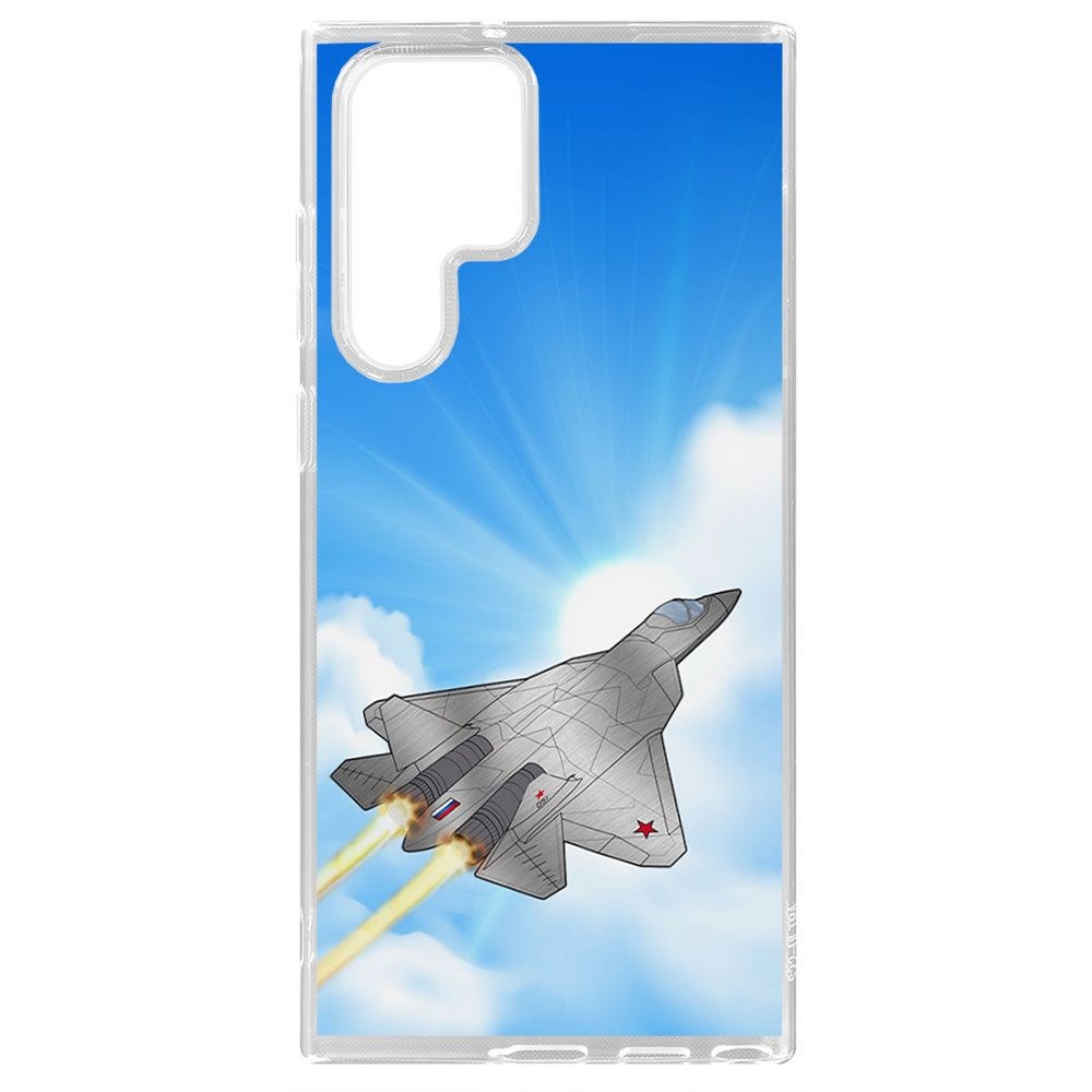

Чехол-накладка Krutoff Clear Case СУ-57 для Samsung Galaxy S22 Ultra (S908), Прозрачный