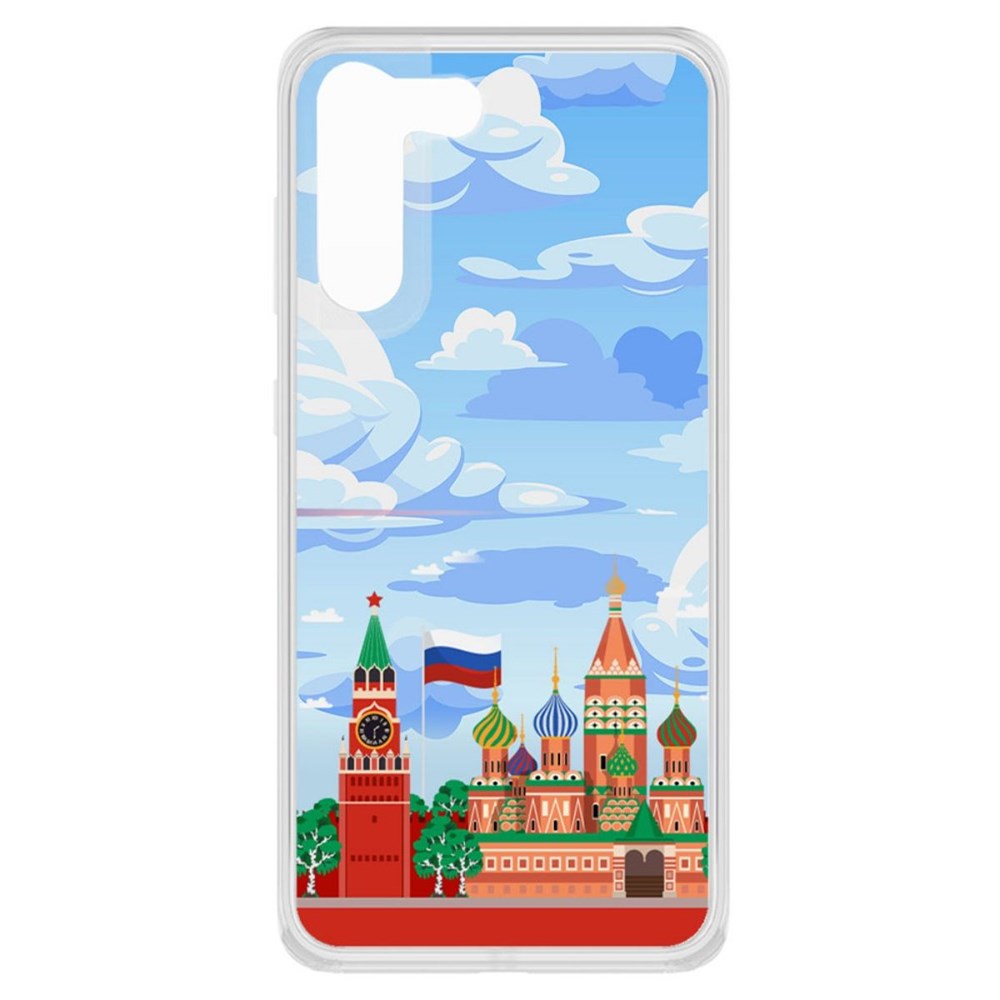 

Чехол-накладка Krutoff Clear Case Красная Площадь для Samsung Galaxy S21 FE (G990), Прозрачный