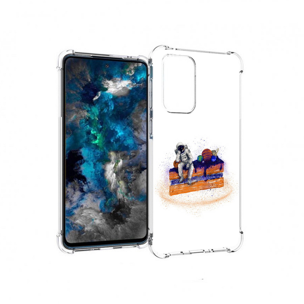 

Чехол MyPads Tocco для Samsung Galaxy A33 5G торт с планетами, Прозрачный, Tocco