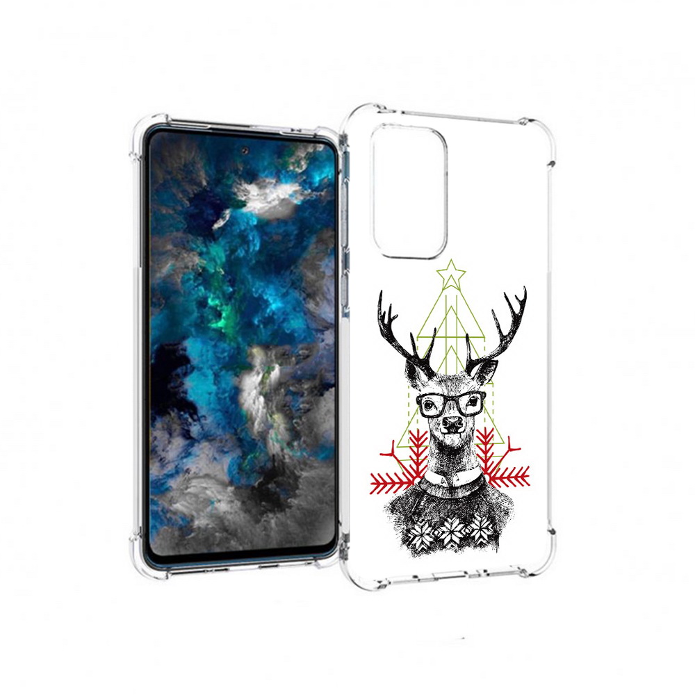 

Чехол MyPads Tocco для Samsung Galaxy A33 5G умный олень, Прозрачный, Tocco