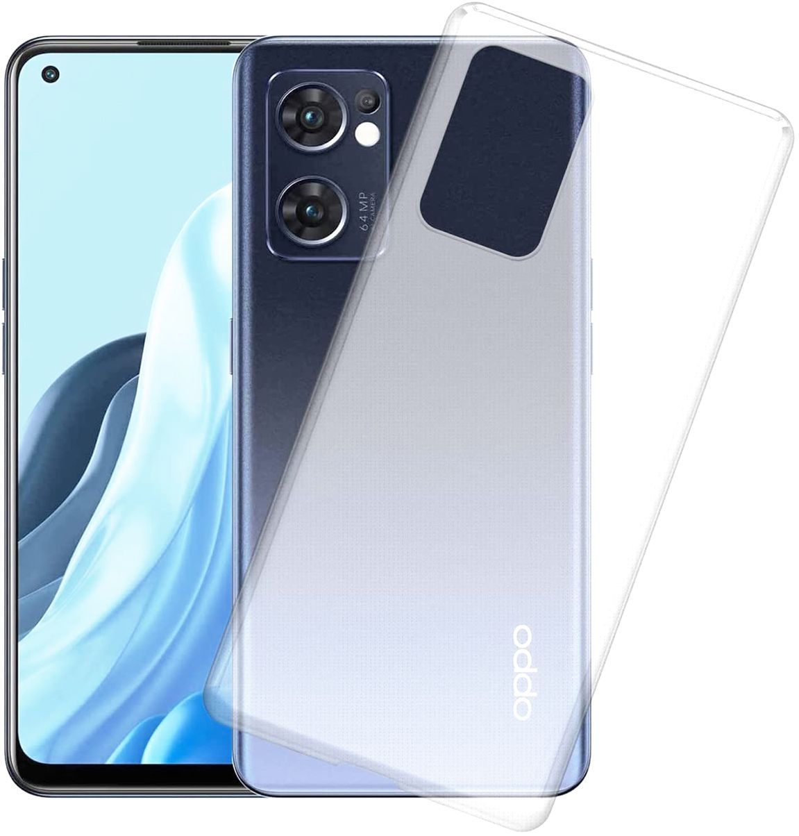

Защитный чехол на OPPO Reno7 прозрачный, 157883