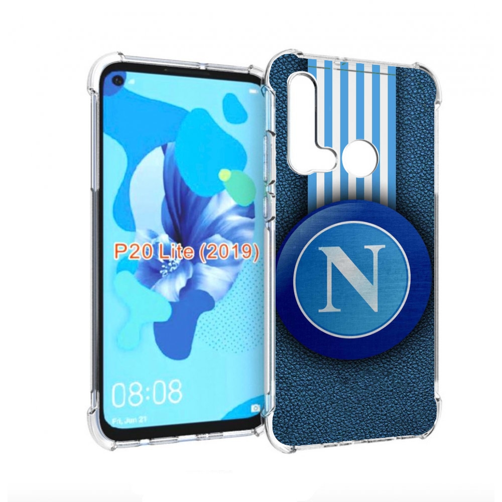 

Чехол бампер MyPads фк наполи мужской для Huawei P20 Lite (2019), Прозрачный, Tocco