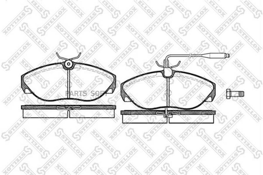 

Тормозные колодки Stellox 497002BSX