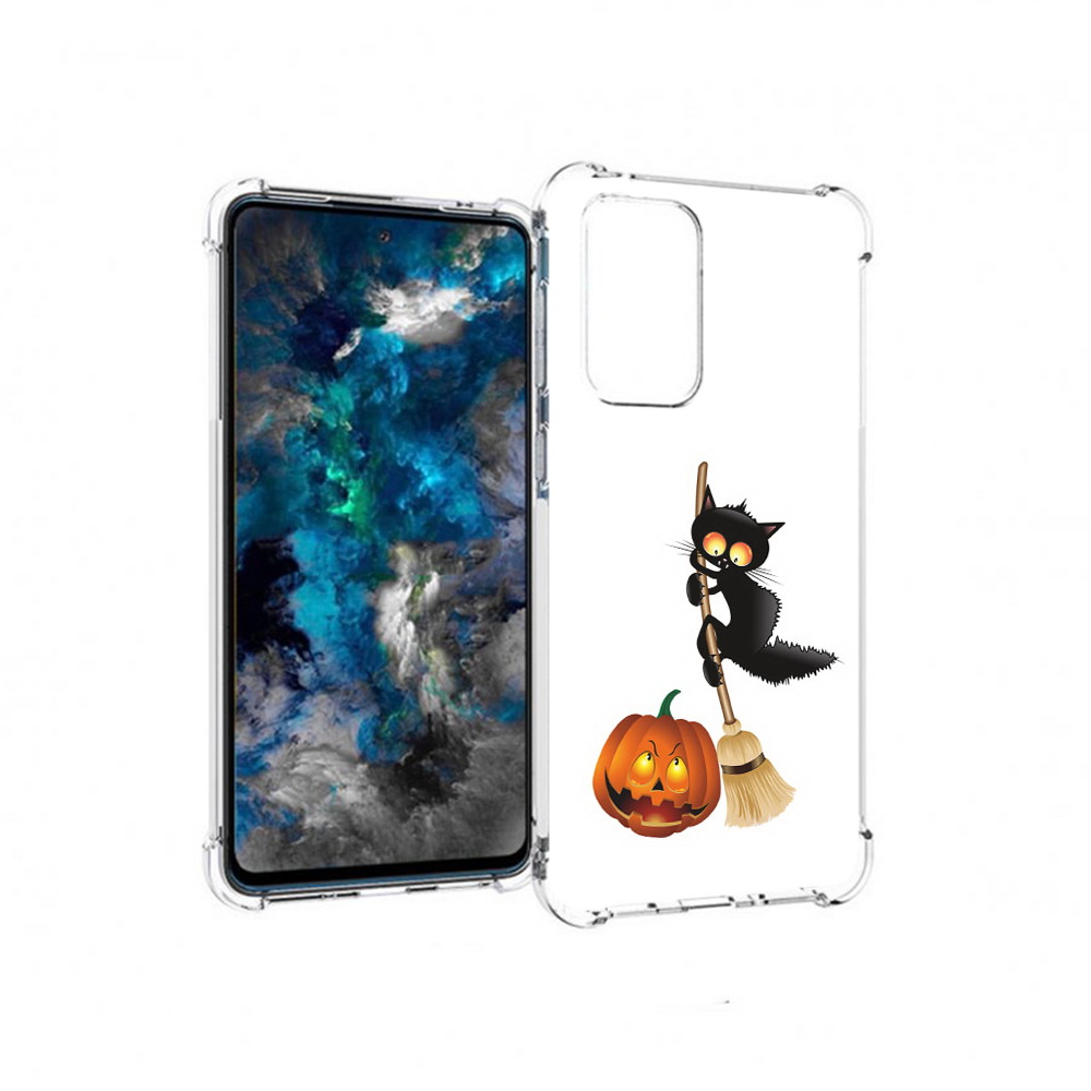 

Чехол MyPads Tocco для Samsung Galaxy A33 5G хэлуинский котик, Прозрачный, Tocco