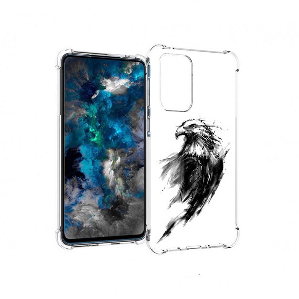 

Чехол MyPads Tocco для Samsung Galaxy A33 5G чб птица, Прозрачный, Tocco
