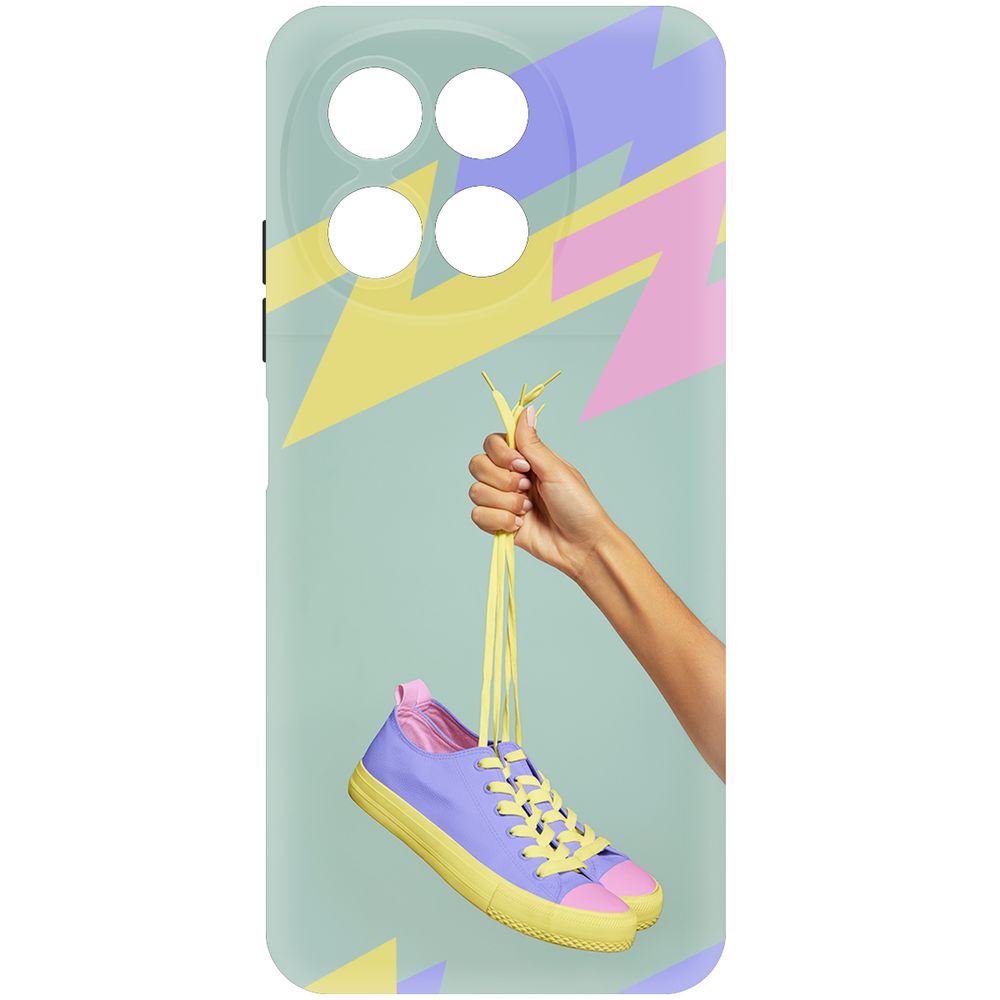 

Чехол-накладка Krutoff Soft Case Кроссовки женские Цветные для TECNO Spark 30 5G черный