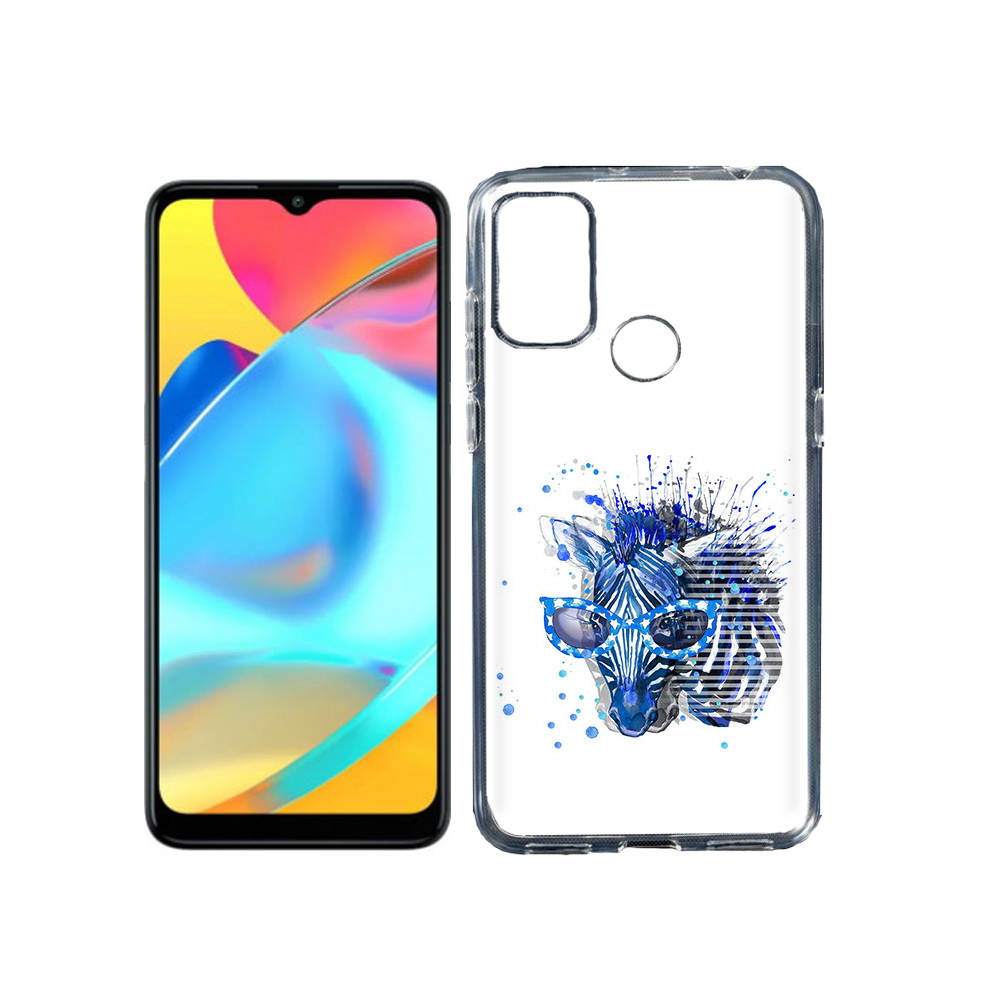 

Чехол MyPads Tocco для Alcatel 3L 6056H (2021) расплывчатая зебра (PT160724.669.577), Прозрачный, Tocco