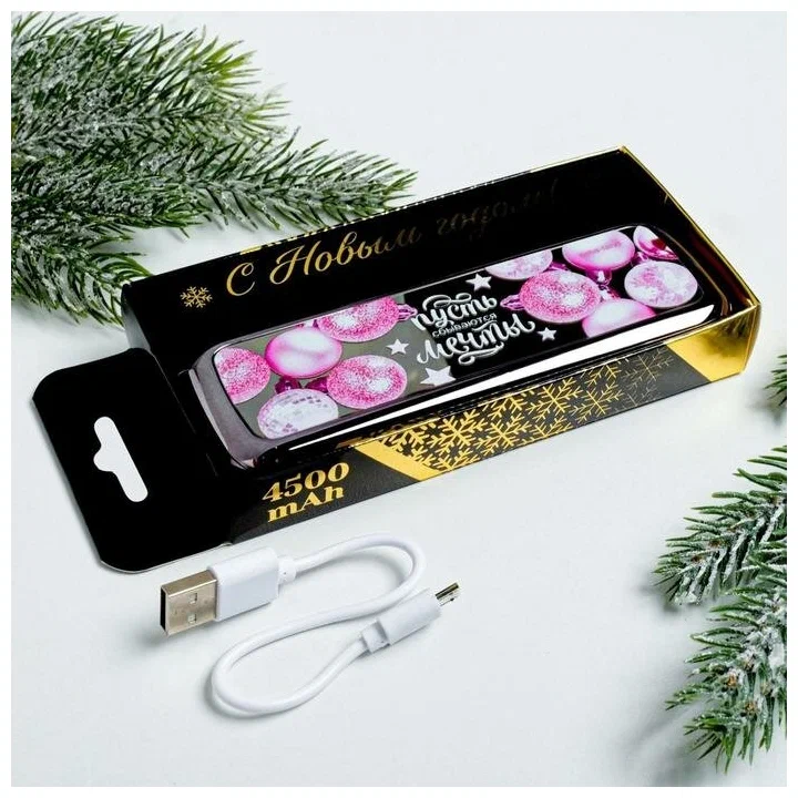 

Портативный аккумулятор "Мечты", 4500 mAh, 3,5 х 13 см