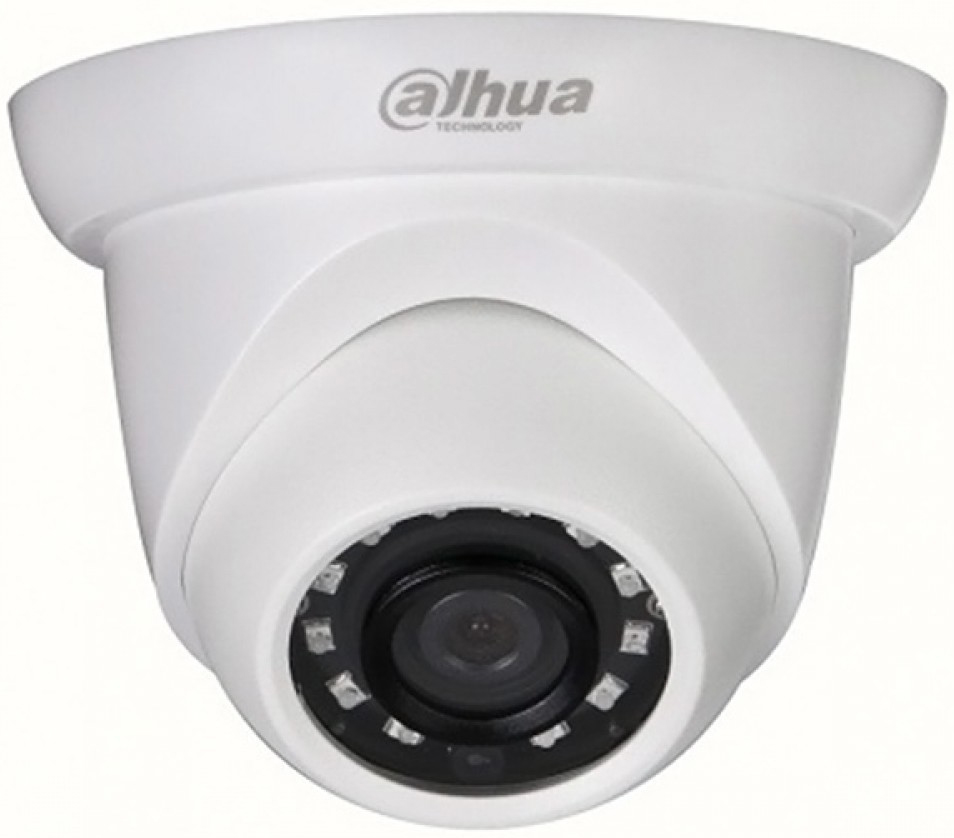 

Камера IP CMOS 1/2.7" 2.8 мм 1920 x 1080 Н.265 H.264 MJPEG RJ-45 PoE белый, DH-IPC-HDW1230SP-0280B