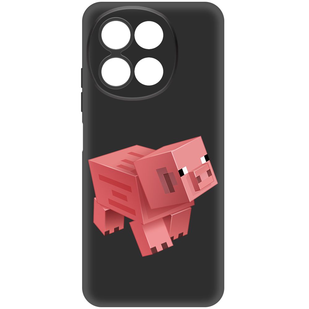 

Чехол-накладка Krutoff Soft Case Minecraft-Свинка для TECNO Spark 30 5G черный