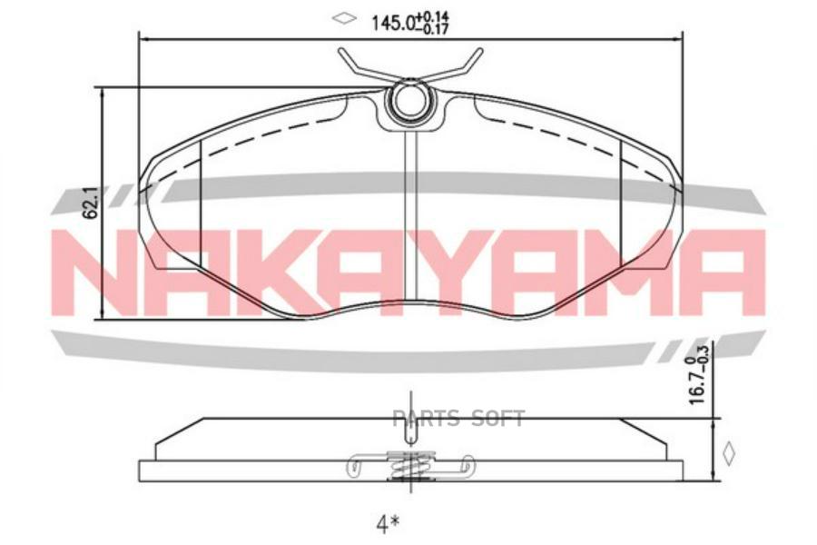 

Тормозные колодки NAKAYAMA P0866NY