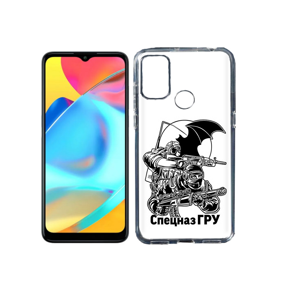 

Чехол MyPads Tocco для Alcatel 3L 6056H (2021) спецназ гру (PT160724.669.618), Прозрачный, Tocco