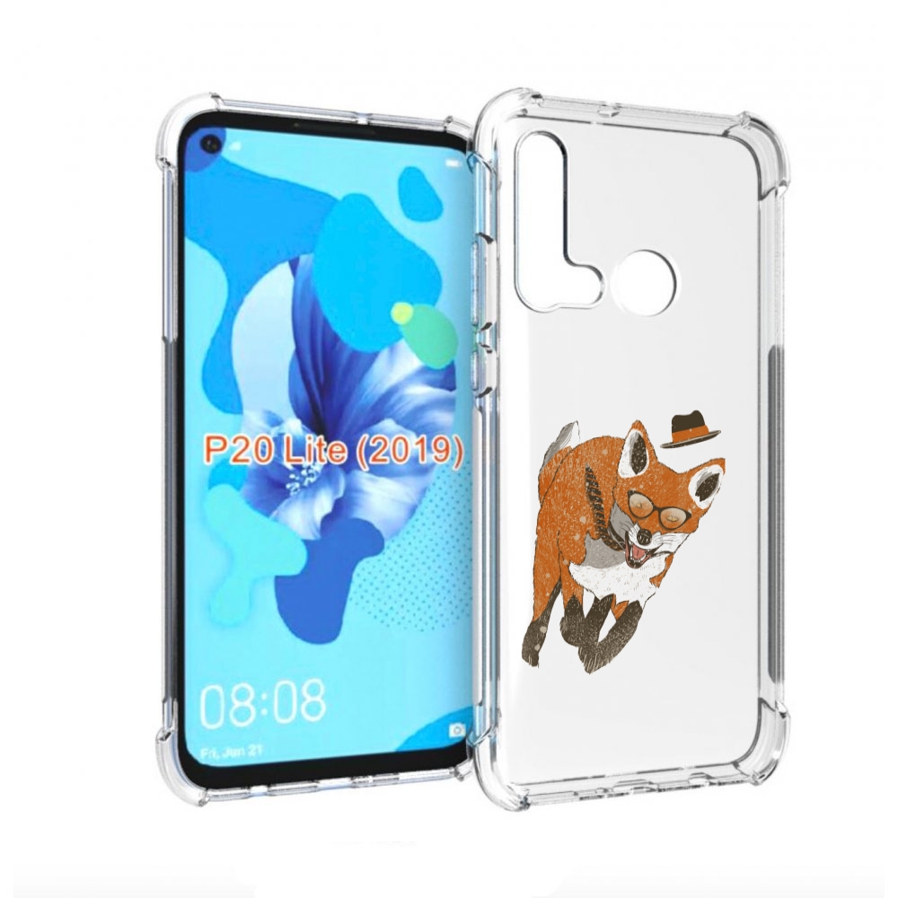 

Чехол бампер MyPads шустрый лис для Huawei P20 Lite (2019), Прозрачный, Tocco