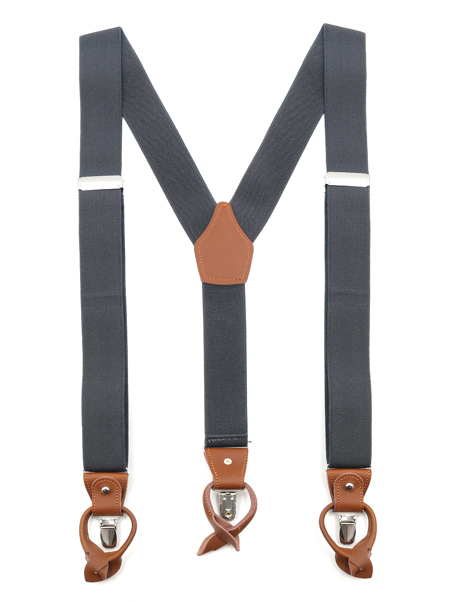 Подтяжки унисекс GENTLETEAM Suspenders-3 серые