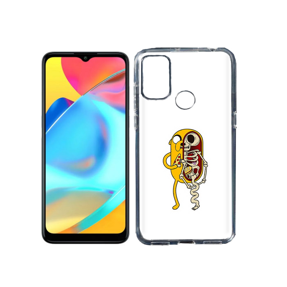 

Чехол MyPads Tocco для Alcatel 3L 6056H (2021) Джейк скелет (PT160724.669.64), Прозрачный, Tocco