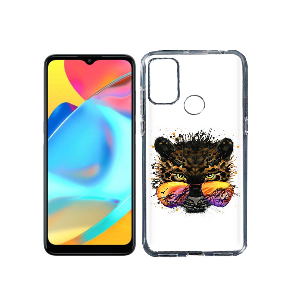 

Чехол MyPads Tocco для Alcatel 3L 6056H (2021) тропический леопард (PT160724.669.649), Прозрачный, Tocco
