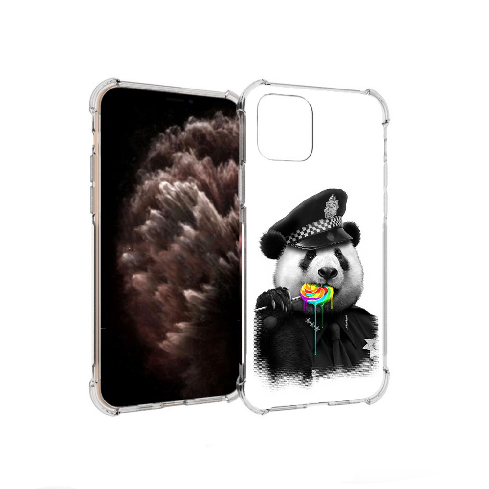 

Чехол MyPads Tocco для Apple iPhone 11 Pro Панда полиция, Прозрачный, Tocco