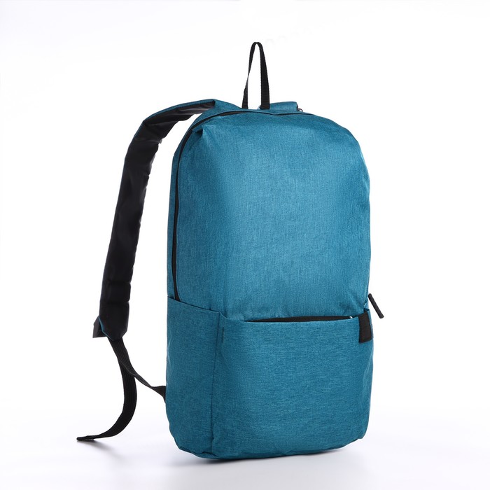 Рюкзак, Молодежный, 10188356, на молнии, водонепроницаемый, бирюзовый рюкзак молодежный из текстиля на молнии водонепроницаемый наружный карман бирюзовый
