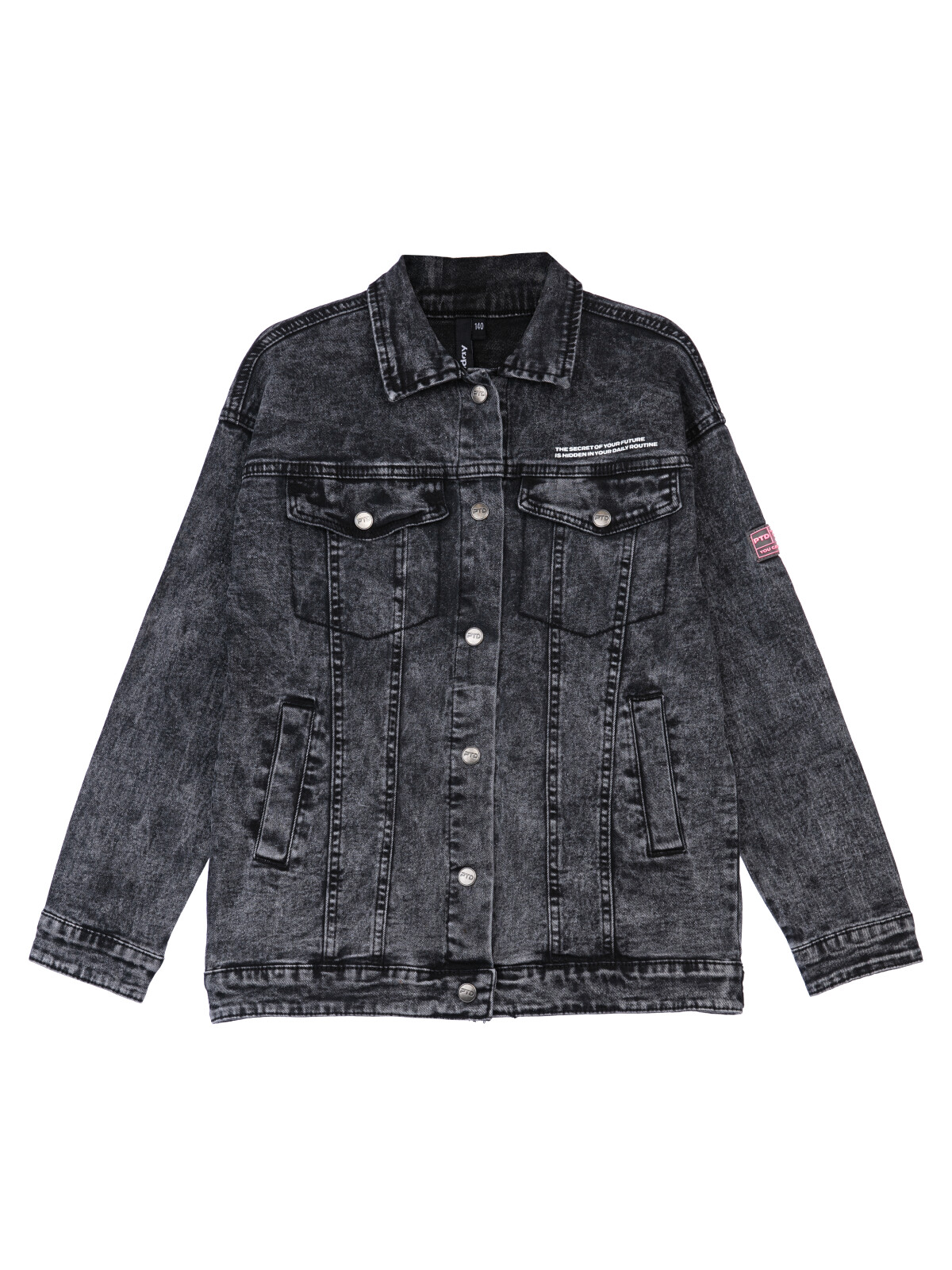 Куртка джинсовая детская PlayToday 12321170, серый, 158