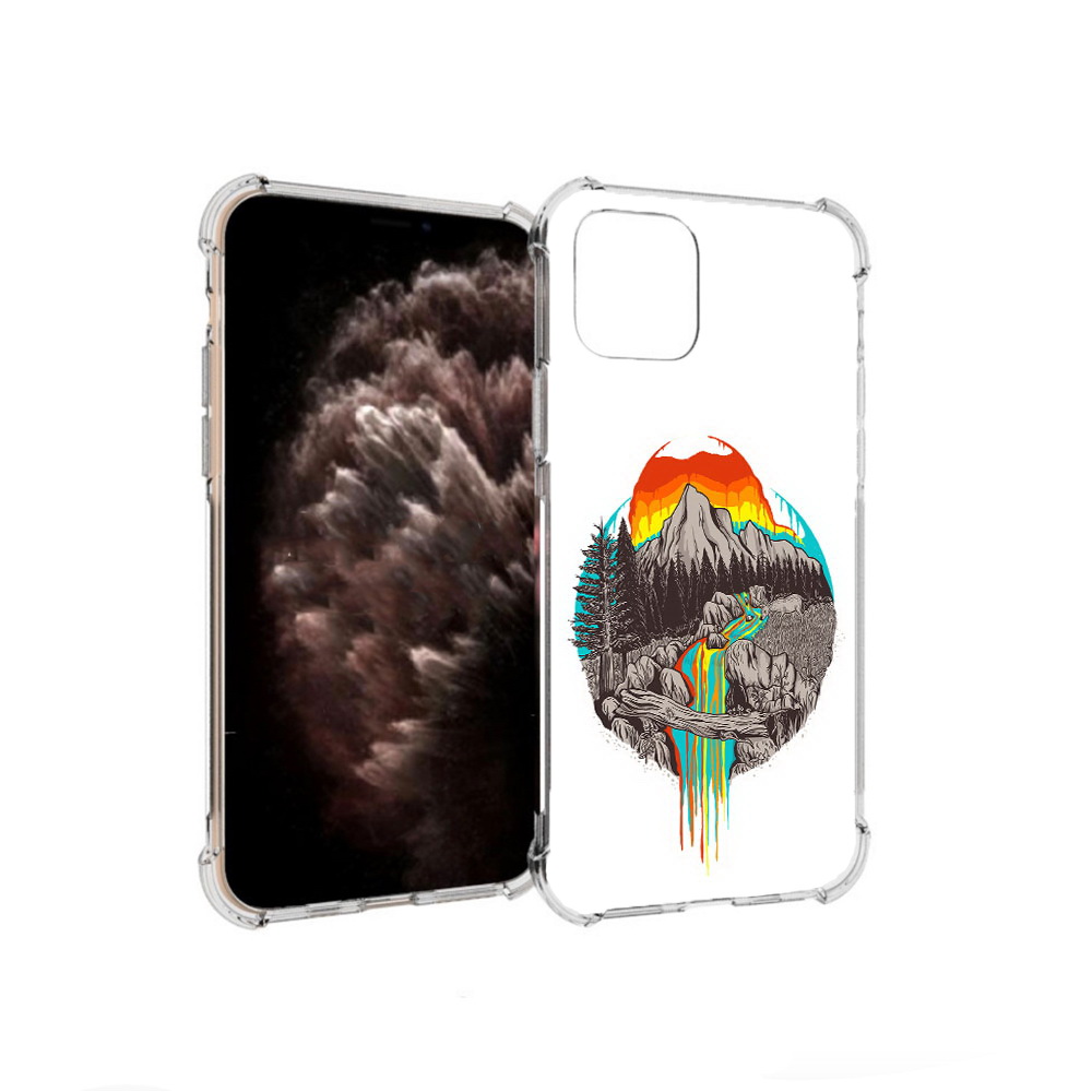 

Чехол MyPads Tocco для Apple iPhone 11 Pro Радужный водопад, Прозрачный, Tocco