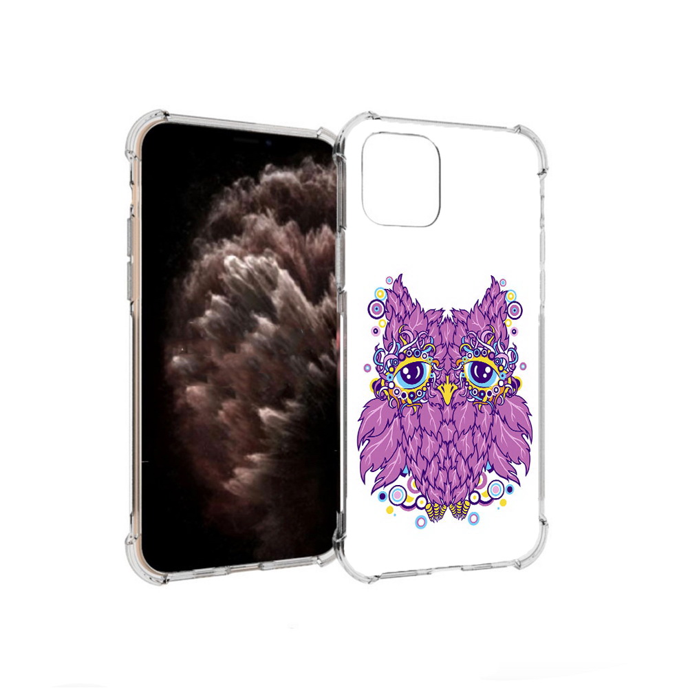 

Чехол MyPads Tocco для Apple iPhone 11 Pro Розовая сова, Прозрачный, Tocco