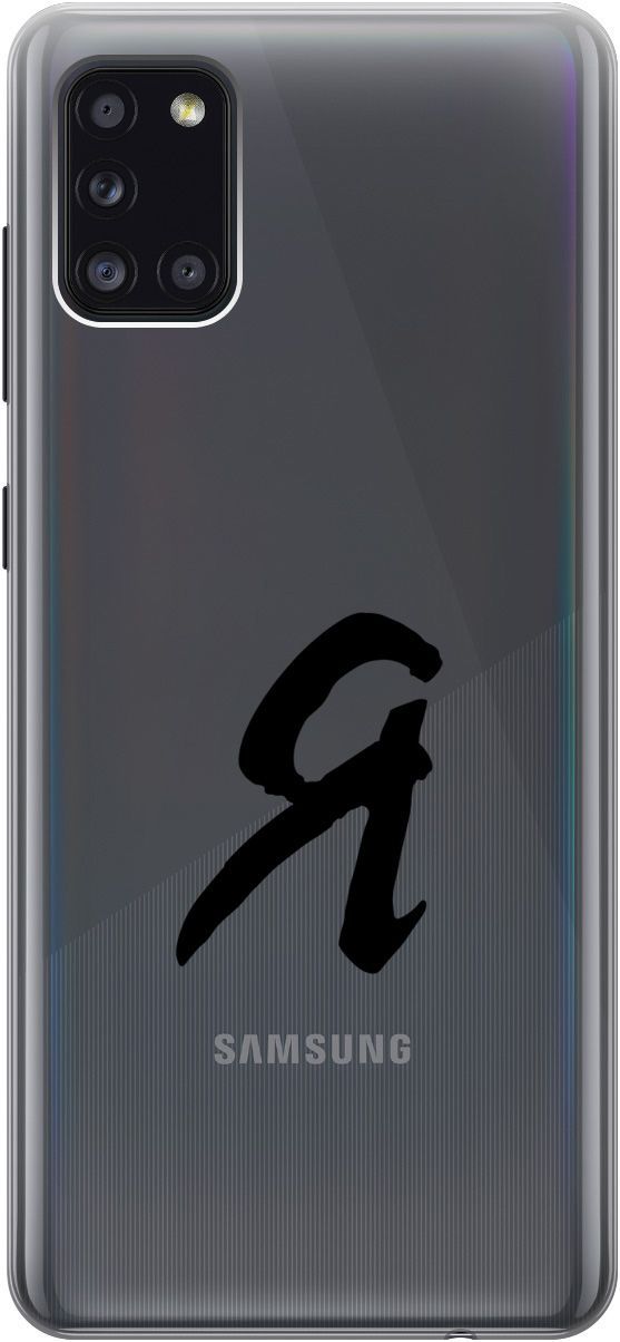 

Силиконовый чехол на Samsung Galaxy A31 "I" прозрачный, Прозрачный;черный, 5369