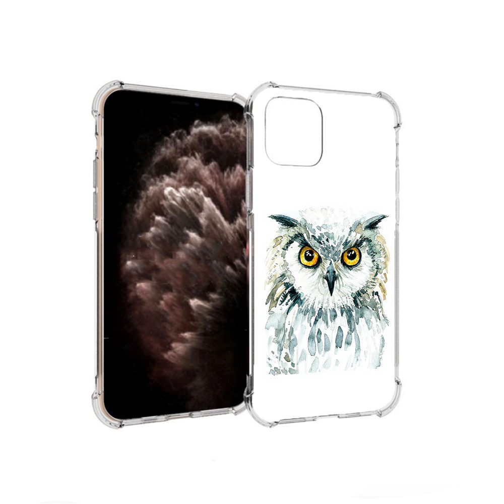 

Чехол MyPads Tocco для Apple iPhone 11 Pro Серьезная сова, Прозрачный, Tocco