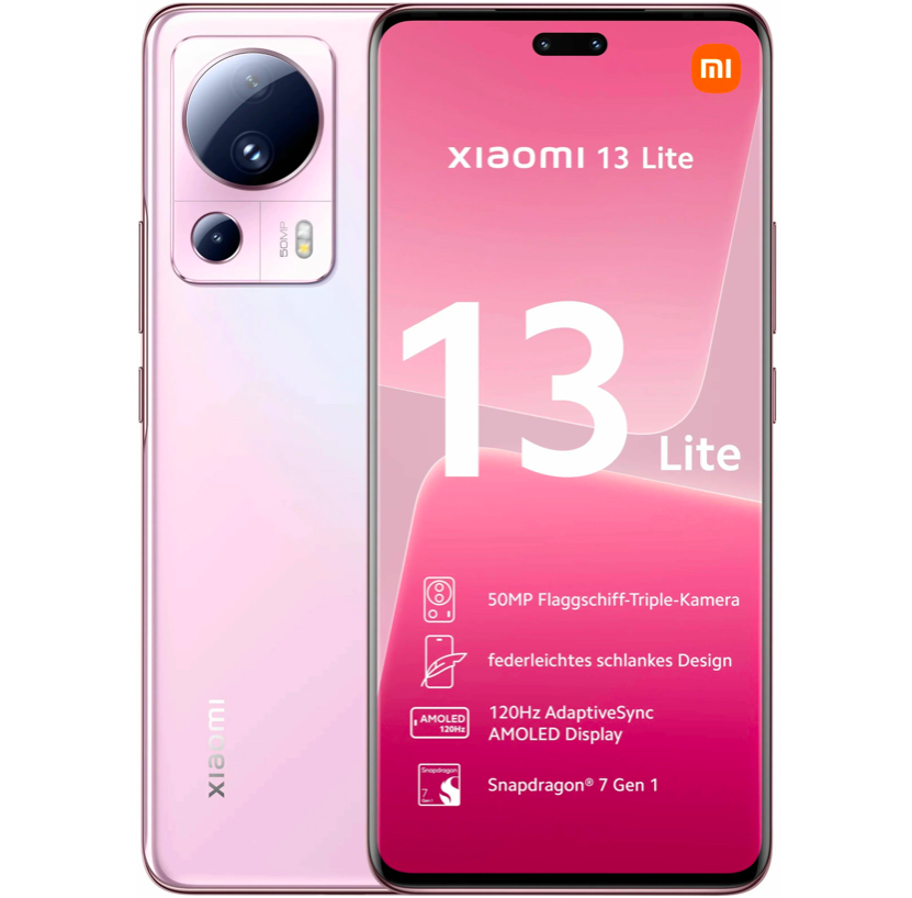 

Смартфон Xiaomi 13 Lite RU, 6.55", 8 Гб, 256 Гб, 50 Мп, 32 Мп, 2 sim, 4500 мАч, NFC, 13 Lite