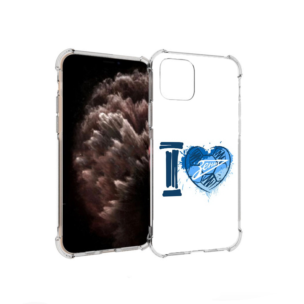 

Чехол MyPads Tocco для Apple iPhone 11 Pro ФК я люблю зенит, Прозрачный, Tocco