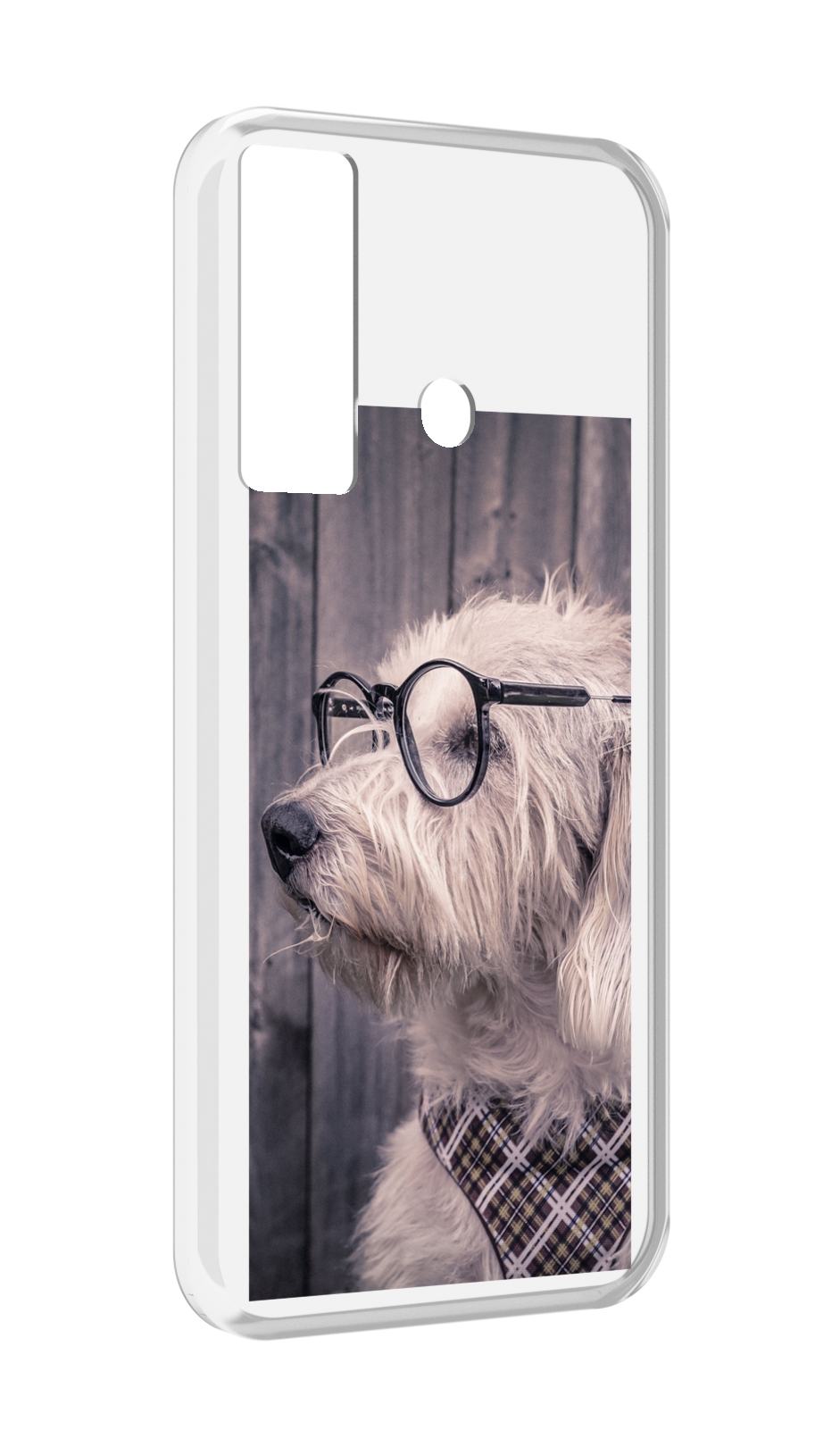 

Чехол MyPads Собака-в-очках для Tecno Camon 17, Прозрачный, Tocco