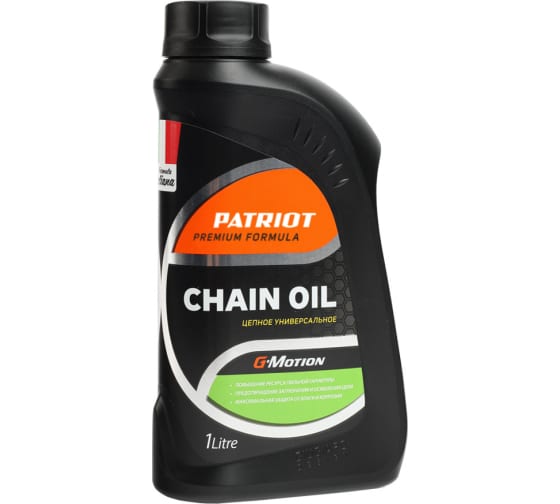 масло patriot compressor oil gtd 250 vg 100 0 946л Масло для цепи PATRIOT G-Motion Chain Oil 1 литр - 2 штуки