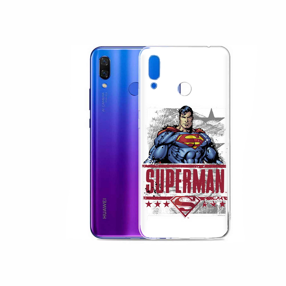 

Чехол MyPads Tocco для Honor Play рисунок супермен, Прозрачный, Tocco